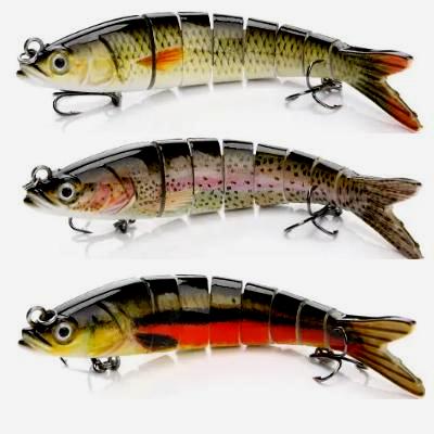 5.5 inch 8 jointed segmented glide baits