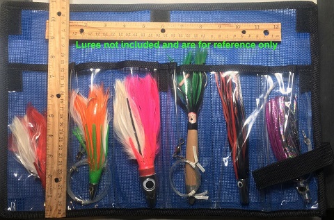 Fold up 6 pocket lure bags